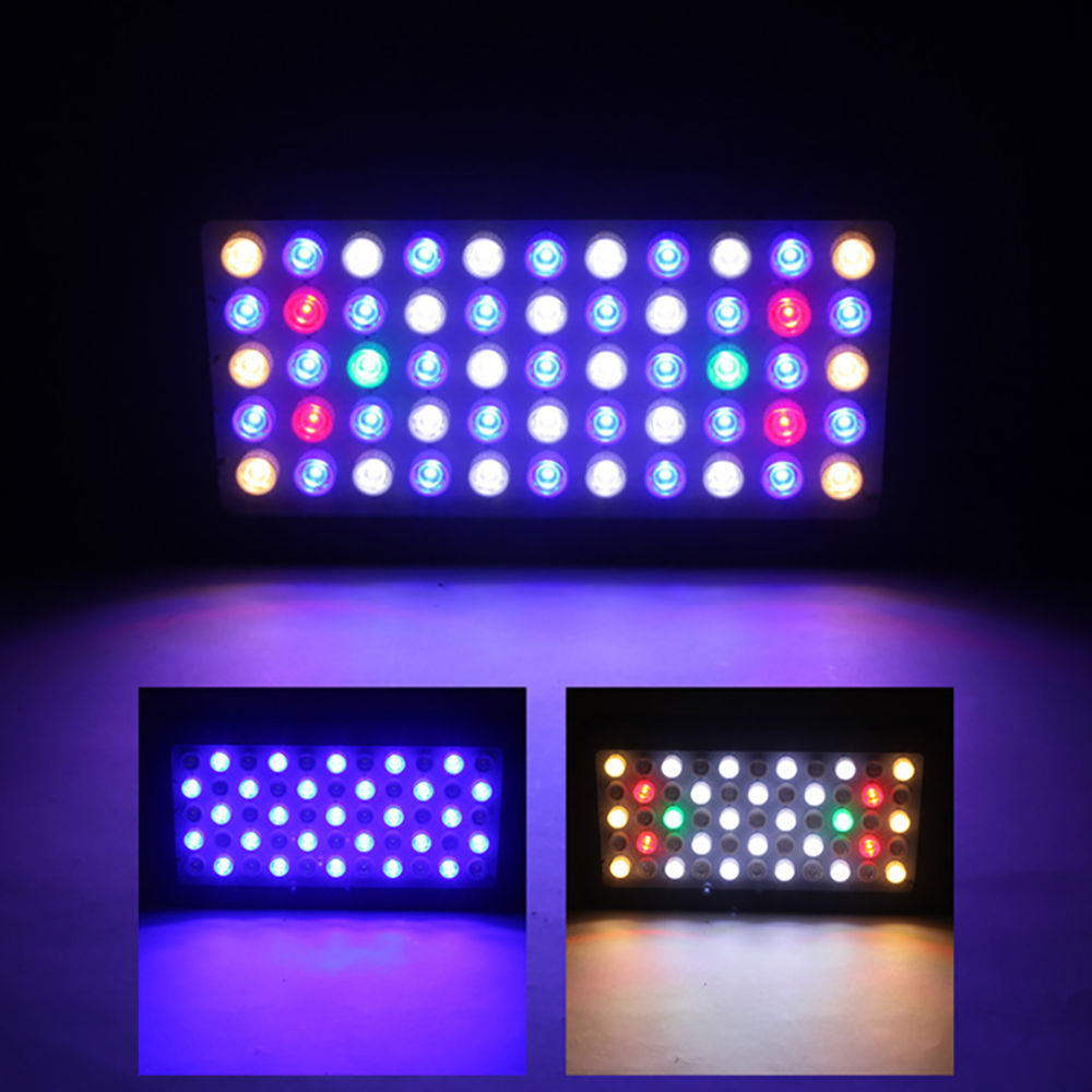 165W Dimmable LED Aquarium Light Fish Tank Marine Reef Coral Lamp for Saltwater Freshwater Underwater Aquariums Accessories