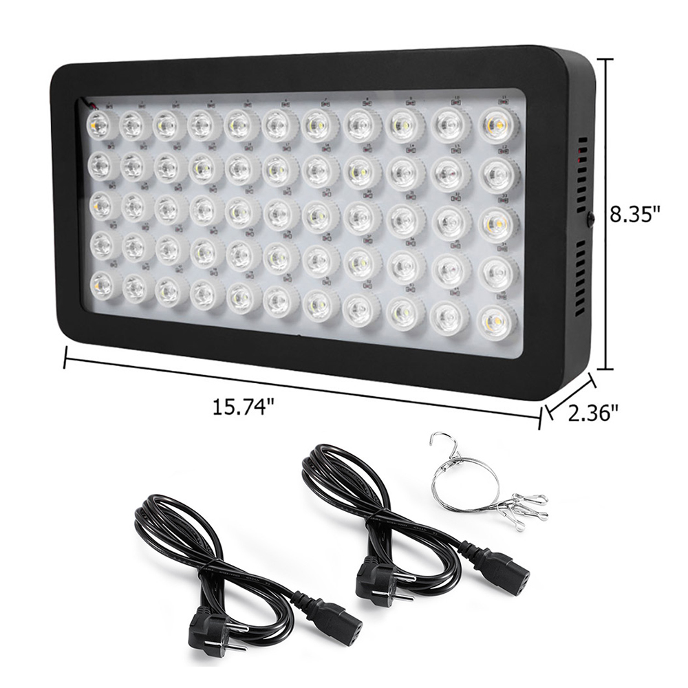 165W Dimmable LED Aquarium Light Fish Tank Marine Reef Coral Lamp for Saltwater Freshwater Underwater Aquariums Accessories