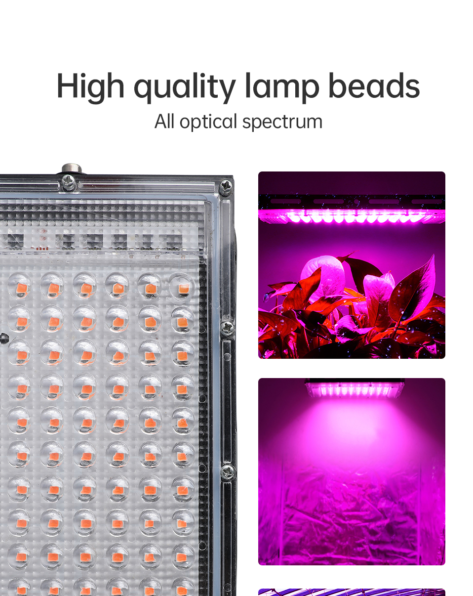 NEW AC220V Waterproof 100W Floodlight Spotlighting Led Commercial Growth Lamp Full Spectrum Led Plant Grow Lights Greenhouse 90