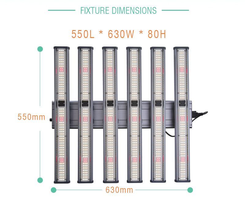 1000W LM301H LED Grow Light UV/IR Bars Aluminum Full Spectrum 240W/800W LM301B Hydropo<i></i>nics Indoor Plant Bloom-Low