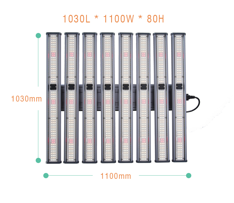 1000W LM301H LED Grow Light UV/IR Bars Aluminum Full Spectrum 240W/800W LM301B Hydropo<i></i>nics Indoor Plant Bloom-Low