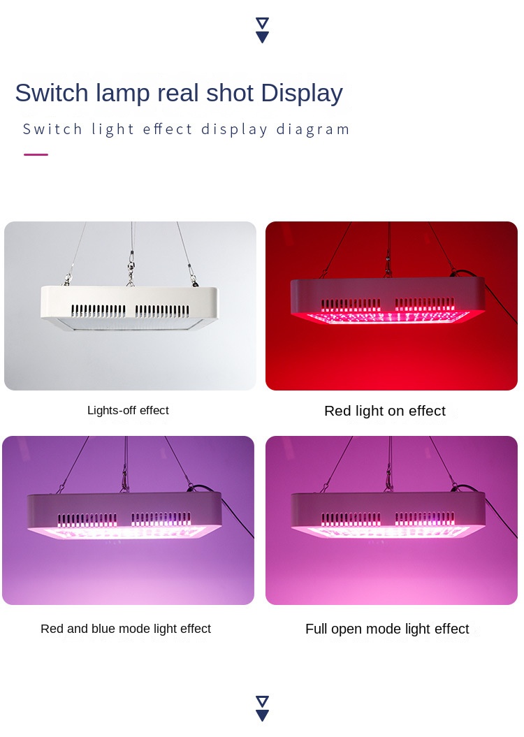 Double switch plant light LED full spectrum plant growth light can be co<i></i>nnected in series indoor vegetable succulent filling lig