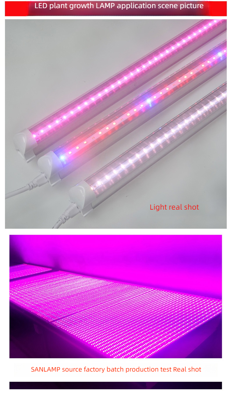 T8 Full Spectrum Led Grow Light Strips Toplighting Greenhouse Grow Lamp