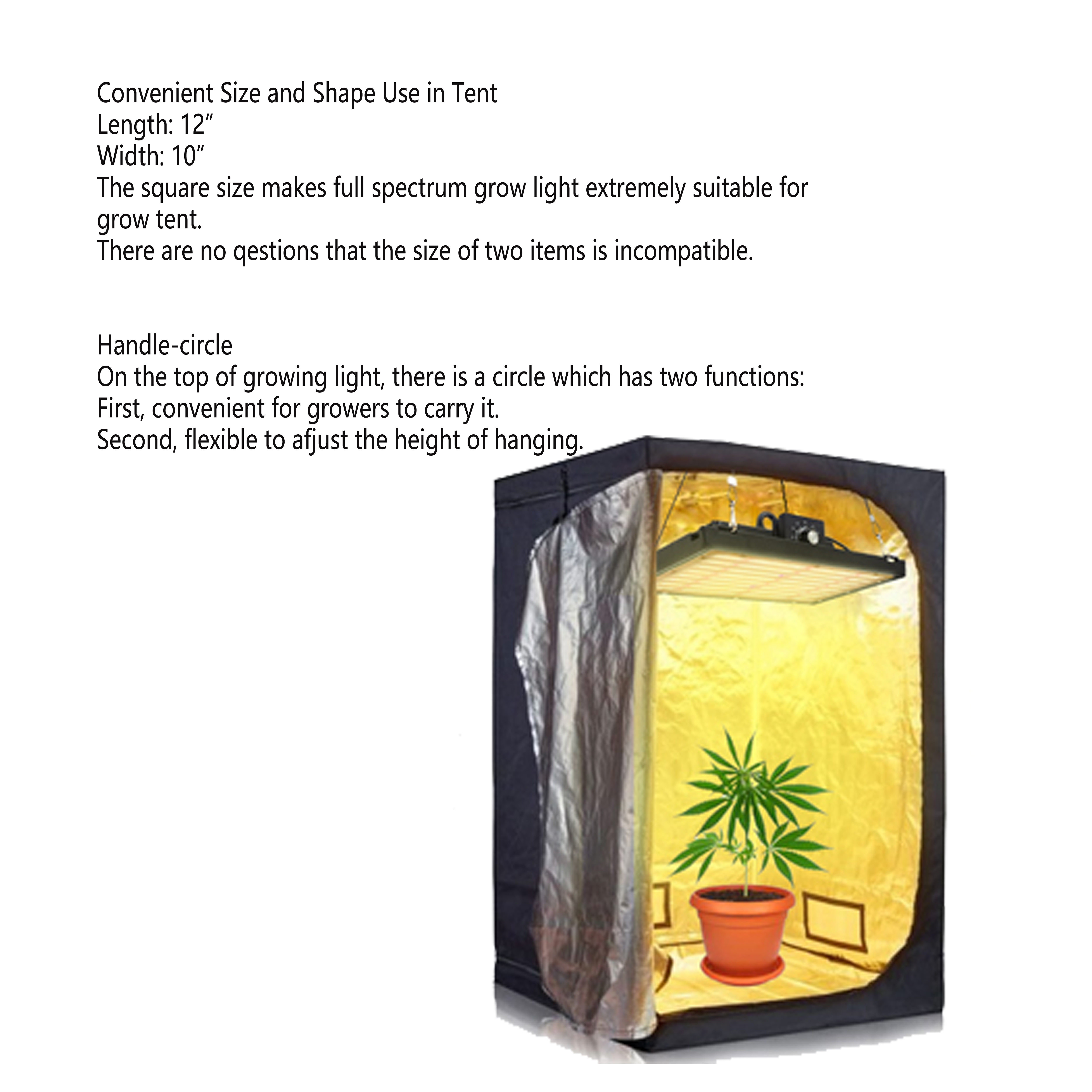 Waterproof Led Veg Grow Light 130lm / W Suitable for Vegetable 240w Led Grow Light with Dimmable for Indoor Plants