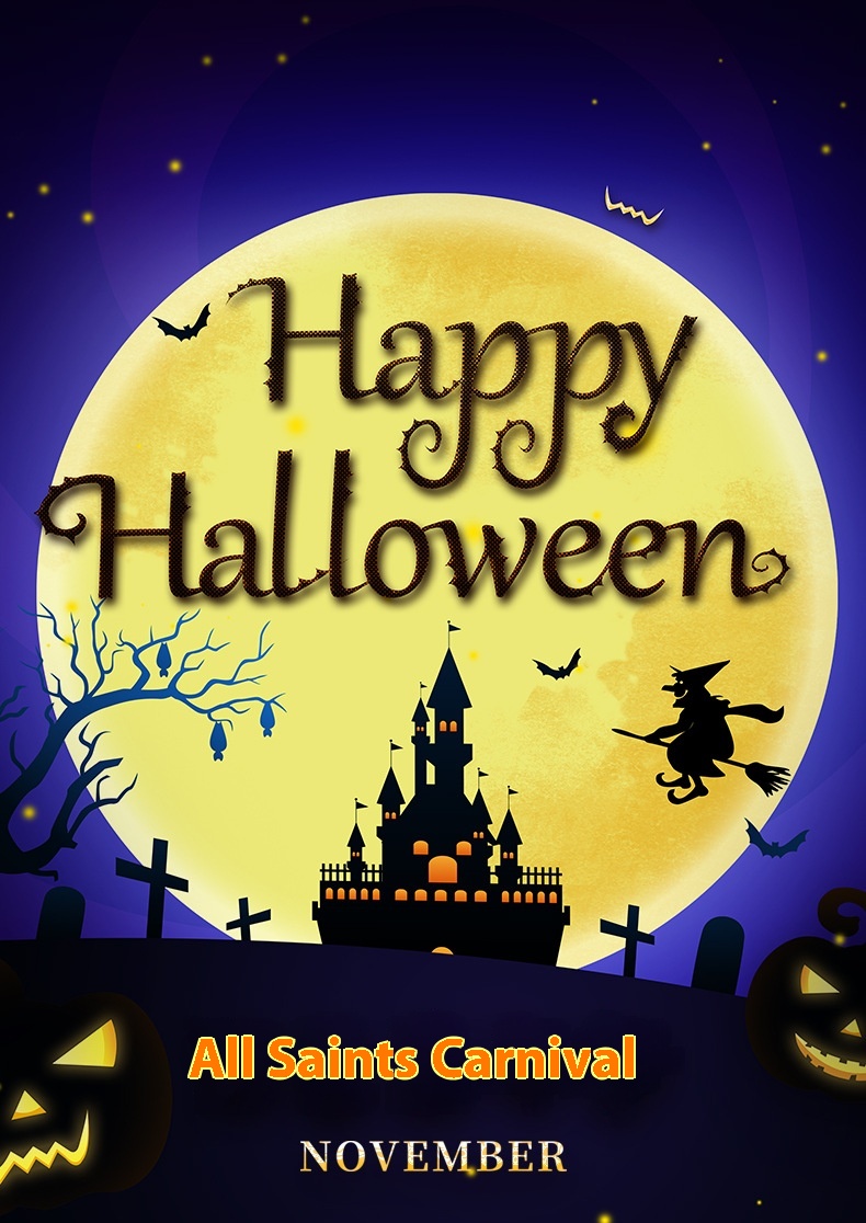 New Halloween LED Ghost Light String Festival Horror Decorative Lights for Party Layout