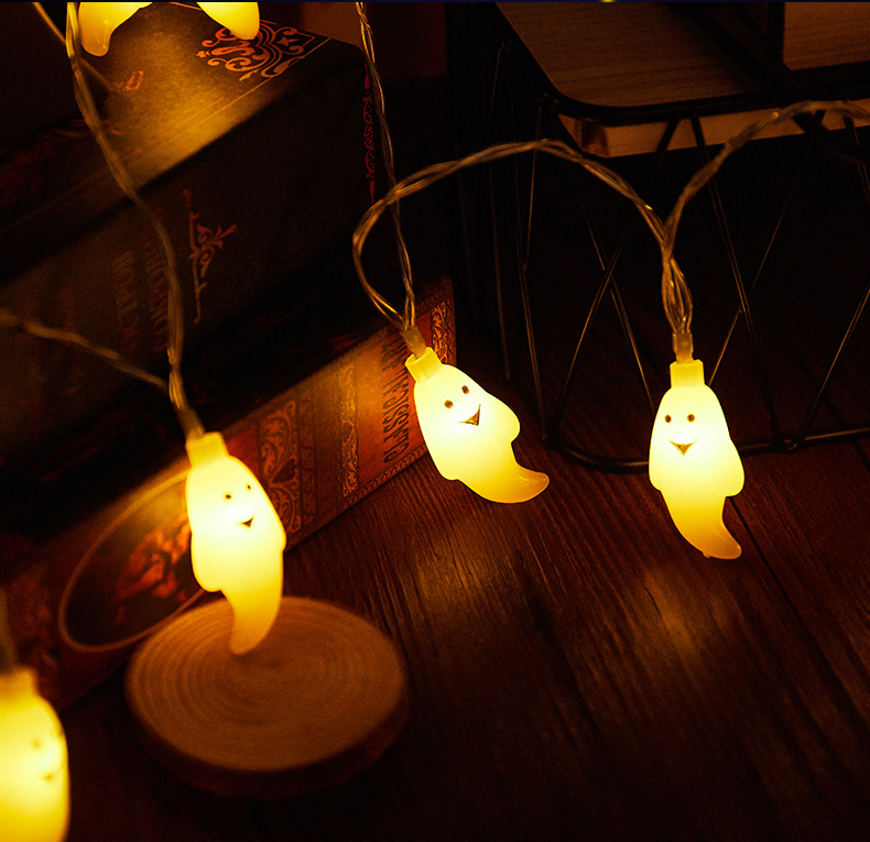 New Halloween LED Ghost Light String Festival Horror Decorative Lights for Party Layout