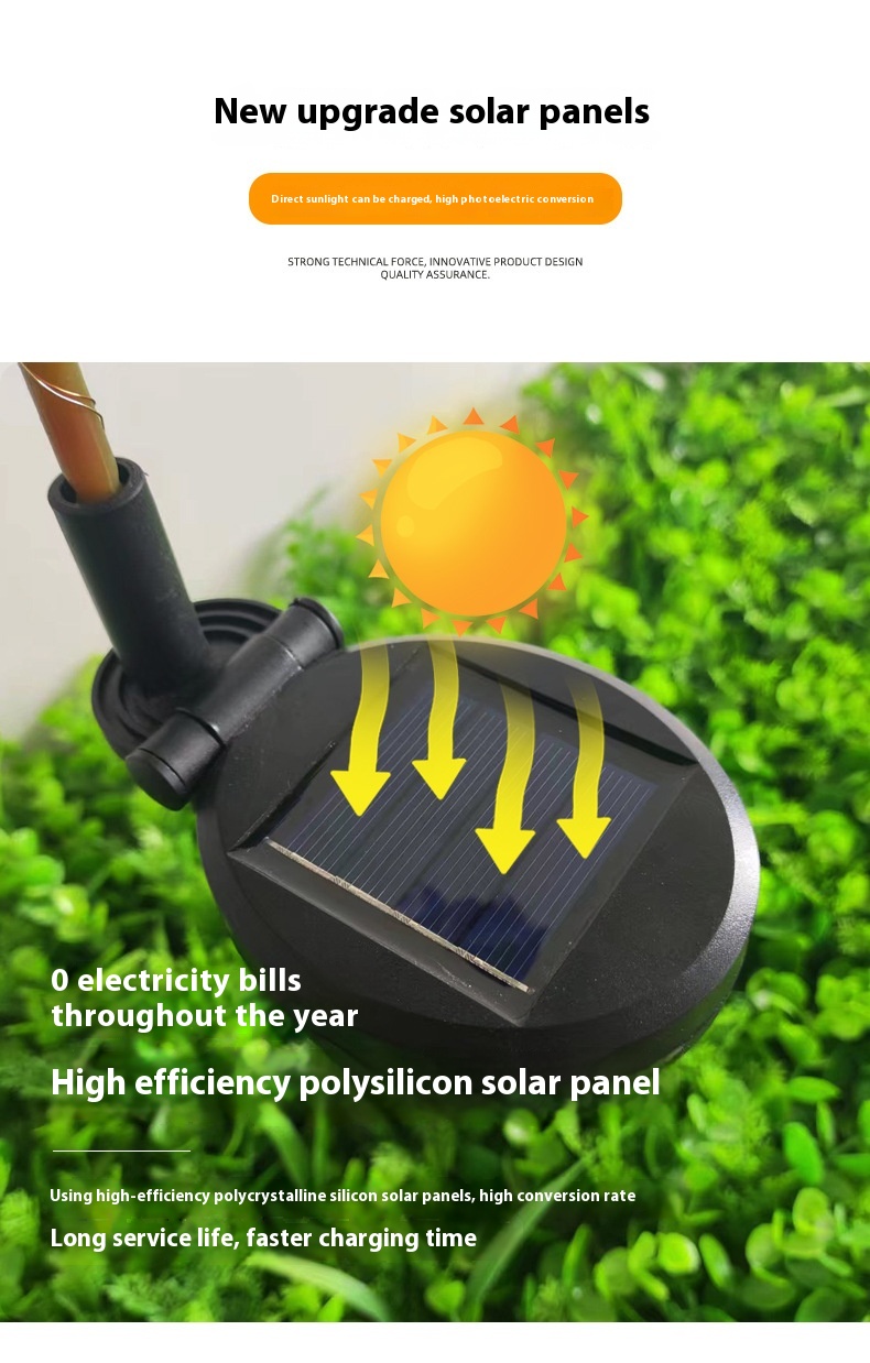 Small Size IP65 Waterproof LED Easter Egg String Lights Outdoor Garden Lawn Decoration with Solar Power Supply Ground Plug