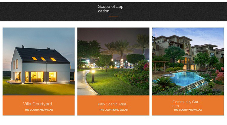 Outdoor Waterproof LED Lawn Lamp Solar Powered Rechargeable Camping Tent Lanterns IP65 Aluminum Garden Decorative Landscape