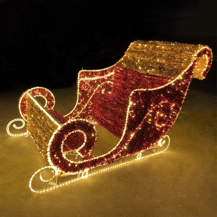 Outdoor Waterproof Garden Street Landscape 3d LED Motif Rope Lamp Giant Reindeer Christmas Luminous Decoration Lights