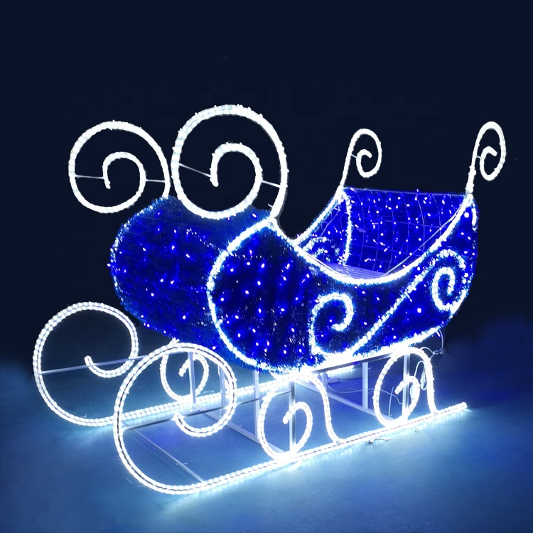 Outdoor Waterproof Garden Street Landscape 3d LED Motif Rope Lamp Giant Reindeer Christmas Luminous Decoration Lights