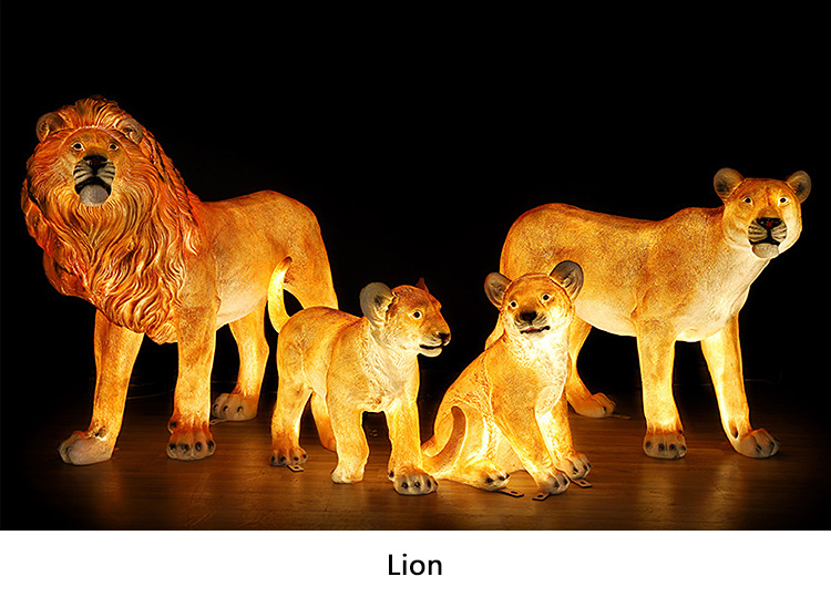 3D Fiberglass Fawn Deer  Sculpture Lamp Animal Led Motif Decorations Lights High Quality Easter Holiday Decoration Outdoor