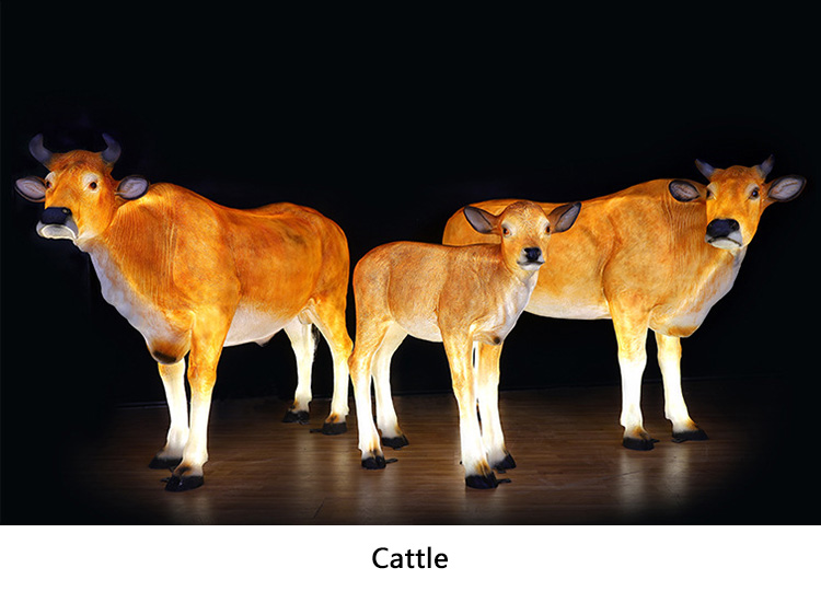 3D Fiberglass Fawn Deer  Sculpture Lamp Animal Led Motif Decorations Lights High Quality Easter Holiday Decoration Outdoor