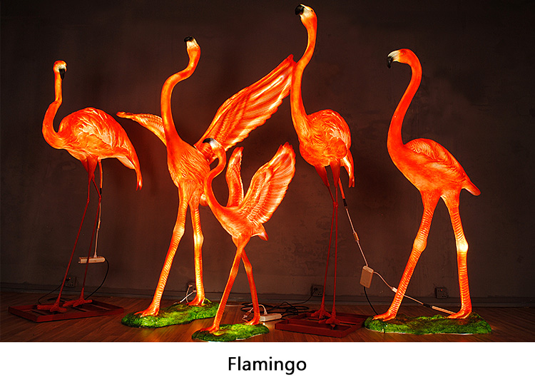 3D Fiberglass Fawn Deer  Sculpture Lamp Animal Led Motif Decorations Lights High Quality Easter Holiday Decoration Outdoor
