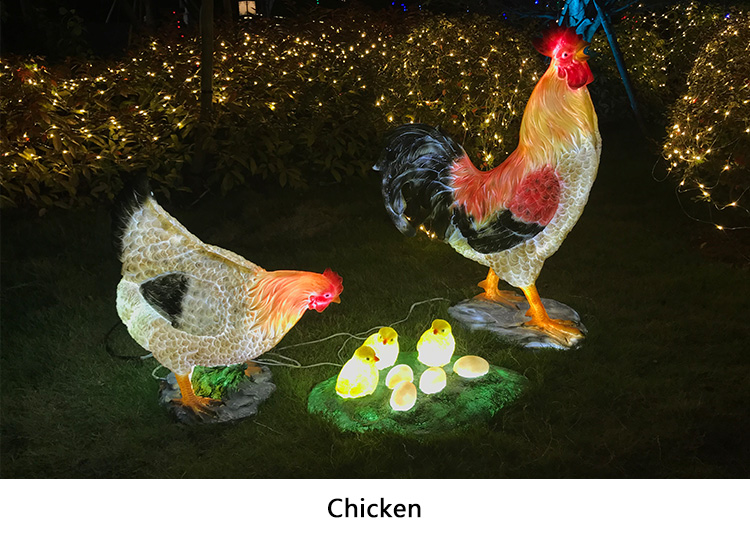 3D Fiberglass Fawn Deer  Sculpture Lamp Animal Led Motif Decorations Lights High Quality Easter Holiday Decoration Outdoor