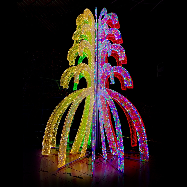 Custom CE Standard Outdoor Decoration Street Pole Christmas LED Motif Lights