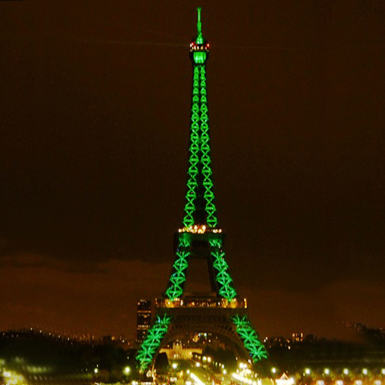 2023 New Products Outdoor Wedding Christmas Wholesale New Year 3D Pole Eiffel Tower LED Sculpture Decorative Rope Motif Lights