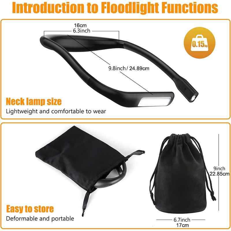 Adjustable Brightness LED Desk Lamp with 3 Color Options Modern Design High Beam Flashlight Lighting Book & Bed Reading Light