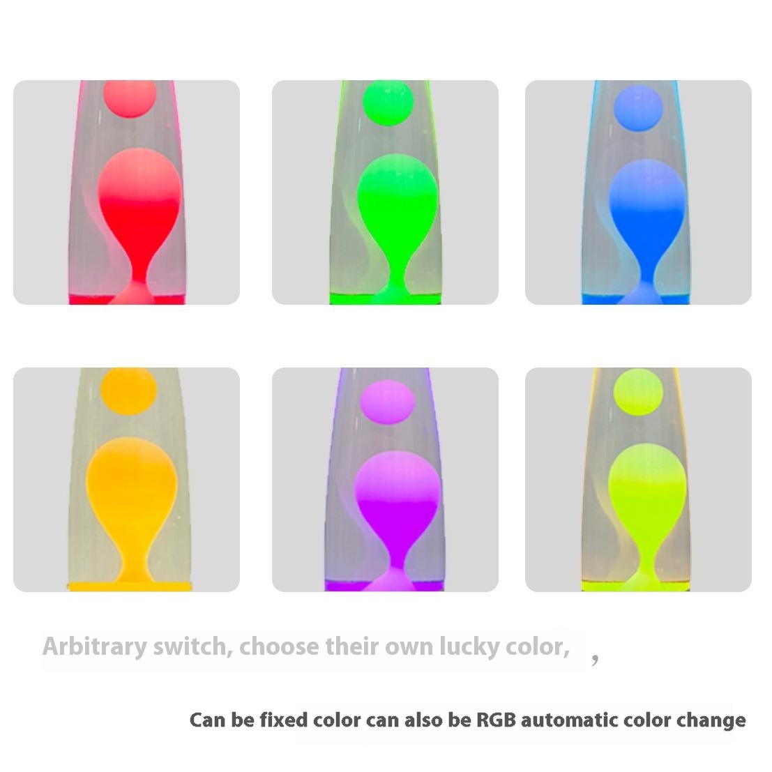 Cross-Border LED Decorative Gradient Lava Wax Lamp Creative Floating Table Night Lamp Shape for Bedroom Atmosphere Enhancement
