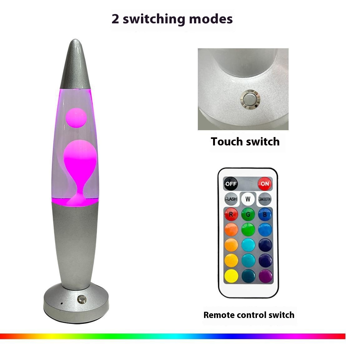 Cross-Border LED Decorative Gradient Lava Wax Lamp Creative Floating Table Night Lamp Shape for Bedroom Atmosphere Enhancement