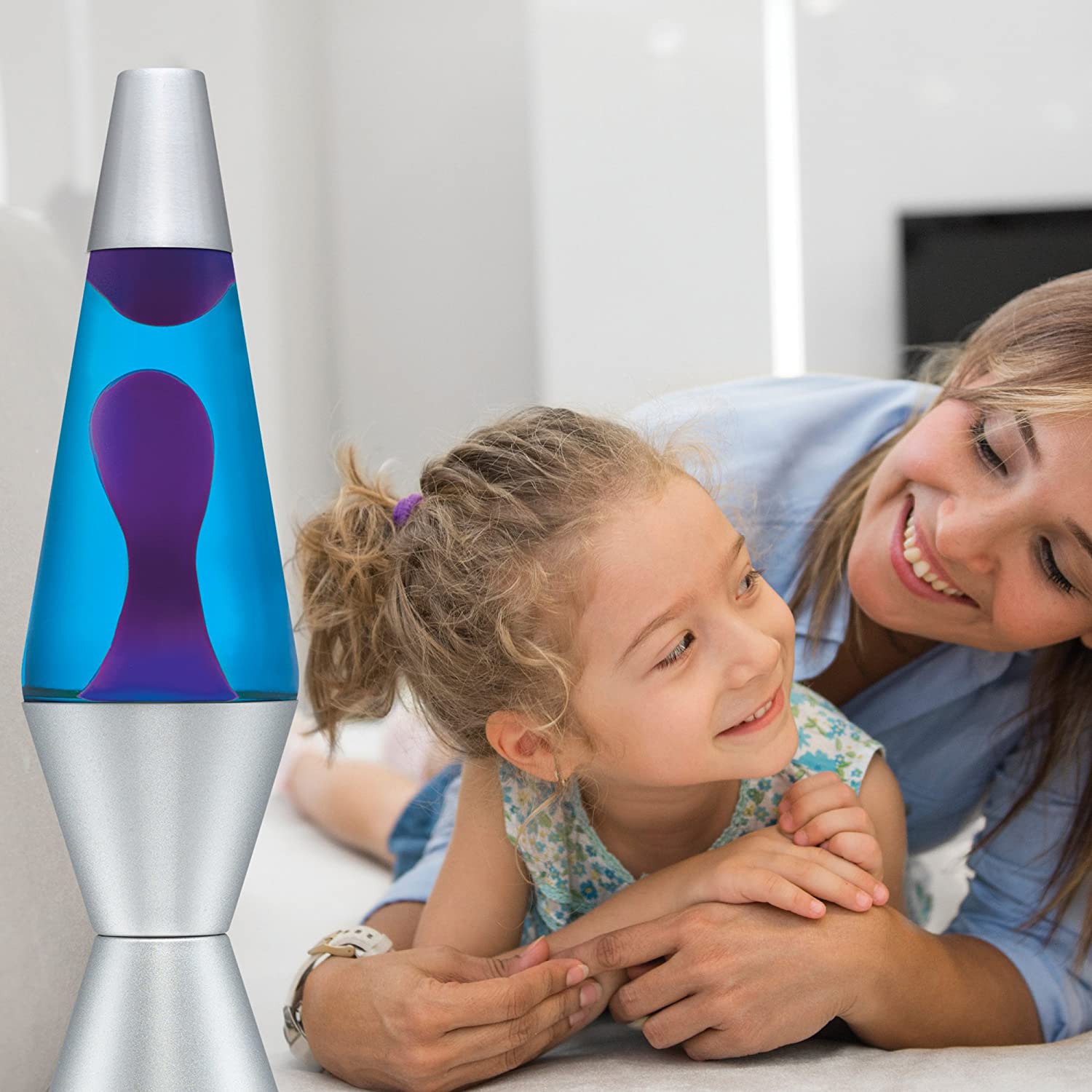 Glass Wax 30W Bottle Aluminum Base Clear Liquid Mini Rocket LED Lava Lamp LAV1300picture3
