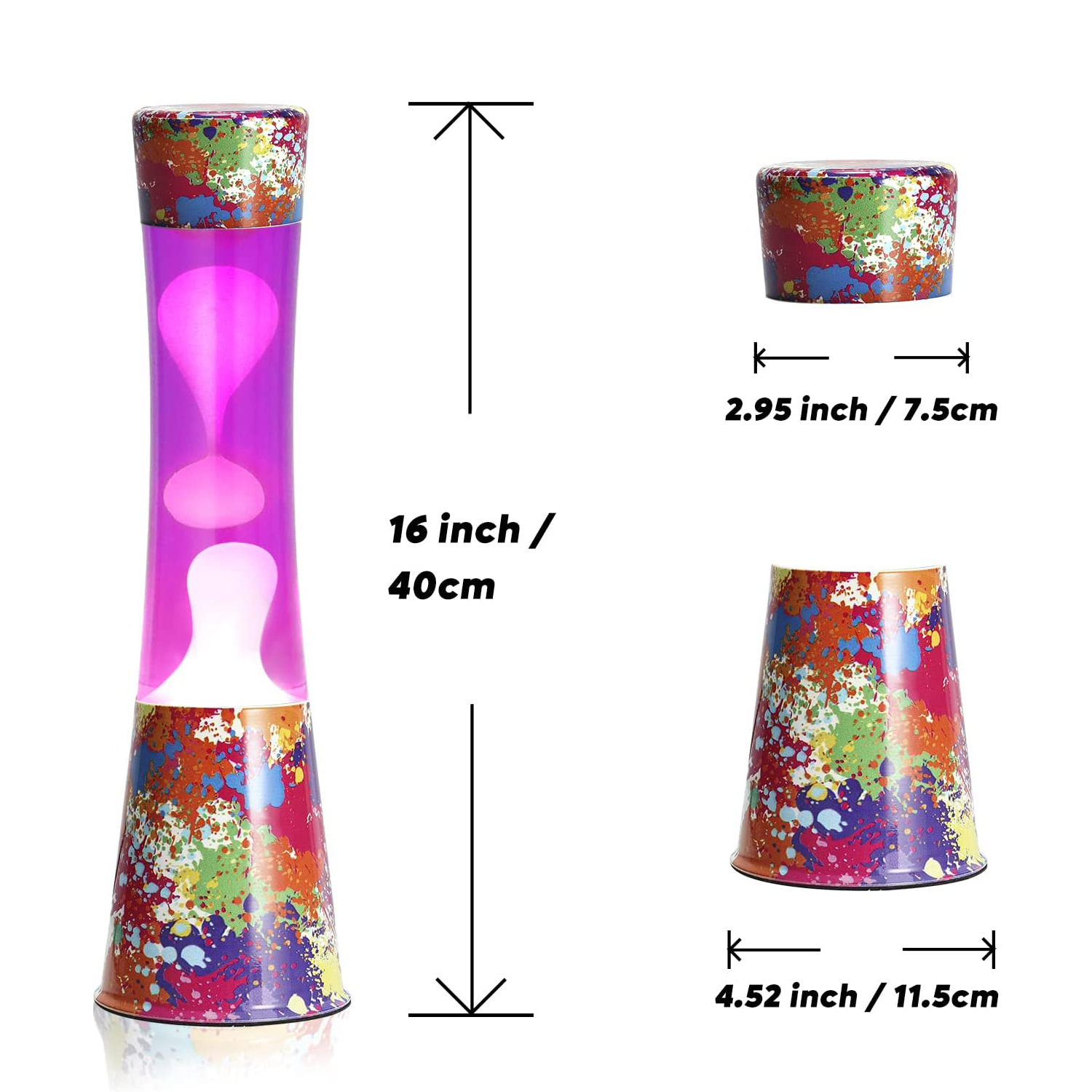 Indoor Decor Gift Flower Base pink Water Wax pink LED Lava Lamp LAV1400picture4