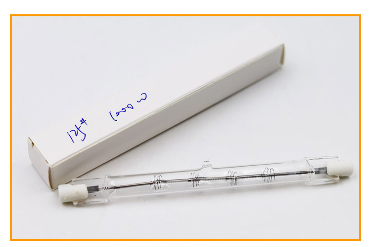 1000W Dimmable R7S J125 Lighting HAL-R7S Halogen Heat Lamp with Clear Infrared Quartz Glass Tube Bulb 110V 230V
