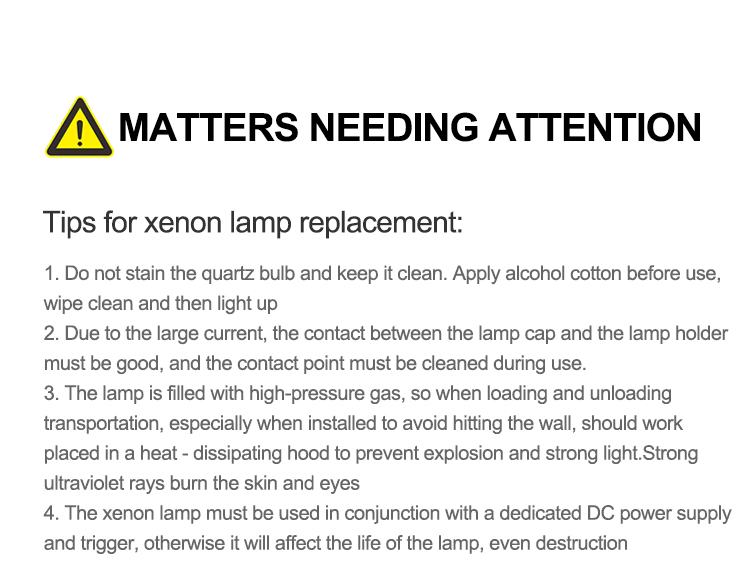 Hid Ipl Laser Flash Xenon Lamp for Stamp Machine