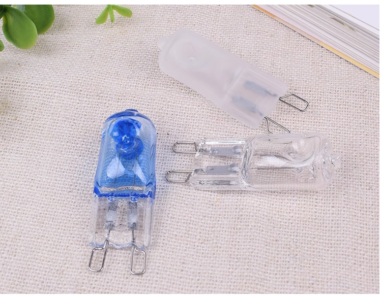 G9 Halogen Lamp Bead 220V 25W 40W 60W Pin Frosted Light Source Oven Bulb Explosion-Proof High Temperature 500 Glass Material
