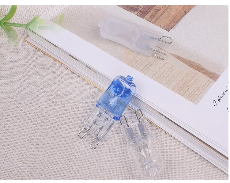 G9 Halogen Lamp Bead 220V 25W 40W 60W Pin Frosted Light Source Oven Bulb Explosion-Proof High Temperature 500 Glass Material
