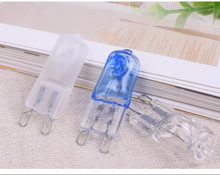 G9 Halogen Lamp Bead 220V 25W 40W 60W Pin Frosted Light Source Oven Bulb Explosion-Proof High Temperature 500 Glass Material