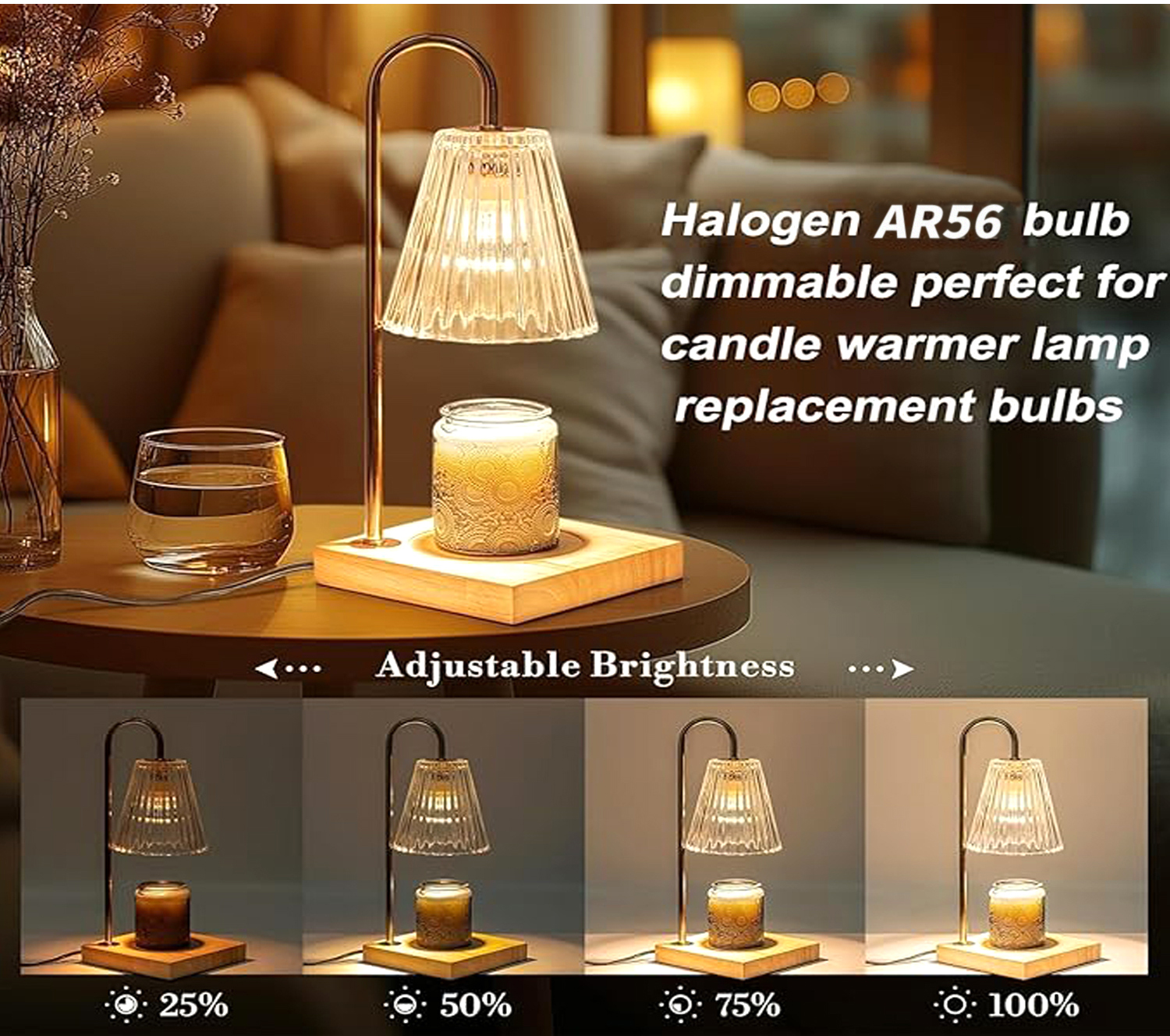Factory Price 12V 20W 35W 50W AR56 Dimmable BA15D Halogen Bulb for Residential Lighting Warm White Light Halogen Lamp, HAL-AR