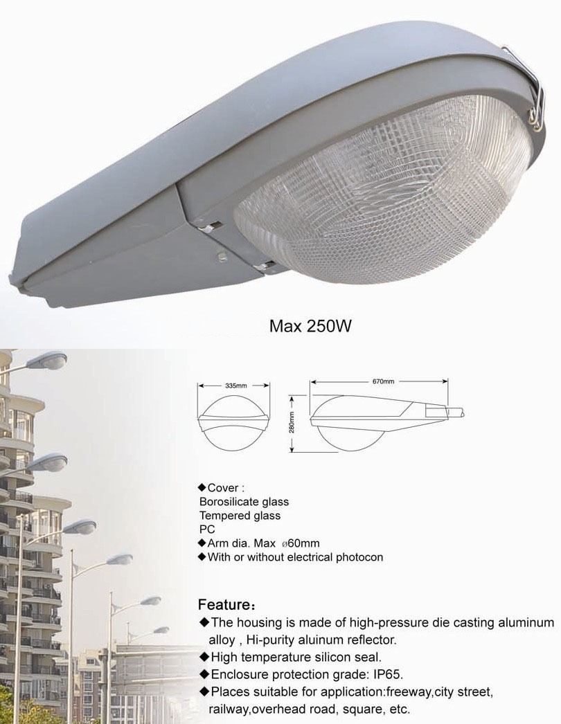 250w 400w Hps Sodium Street Lamps Light