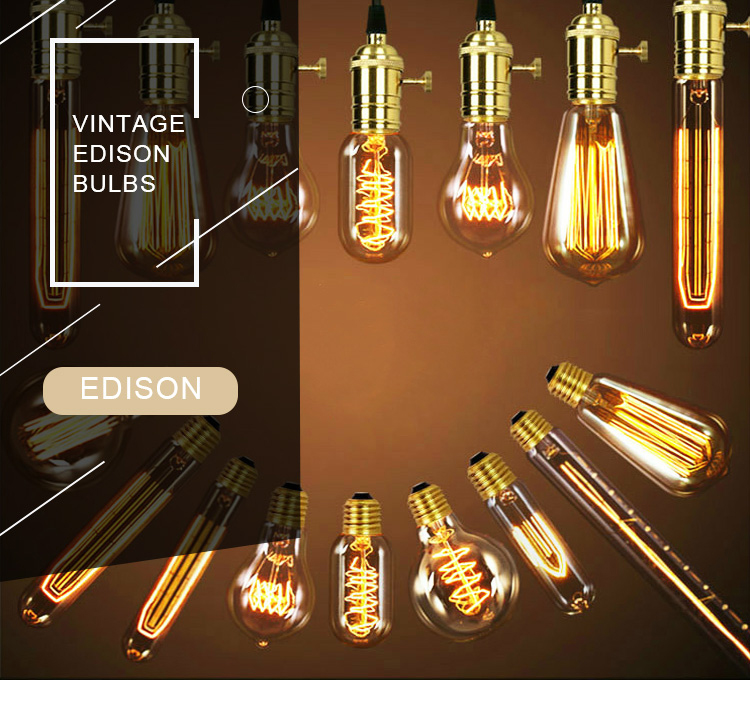 ST64 E26 E27 25W 40W 60W Vintage Edison Incandescent Light Bulb