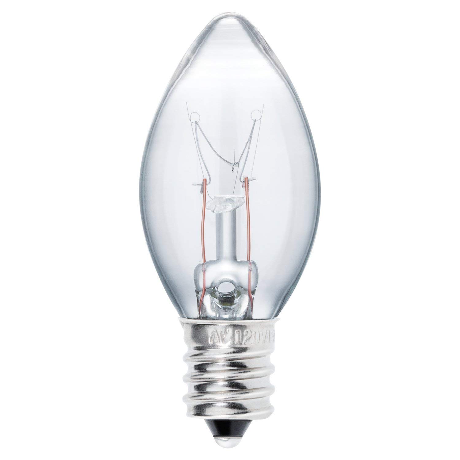 Incandescent Clear Bulb C7 220-240V 15W E14 Night Light Bulb for Refrigerator Light Bulb