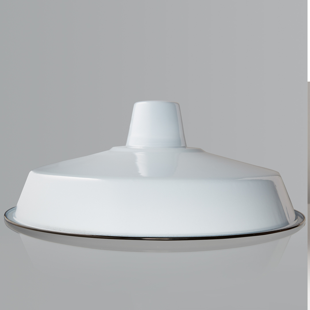 7.2-18 Nostalgia Lights Classic Enamel Shade Gray Pendant Light