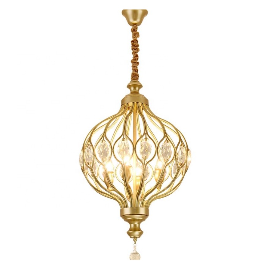 New Decoration Chandelier European Style Iron and Crystal LED Pendant Lighting EUS260