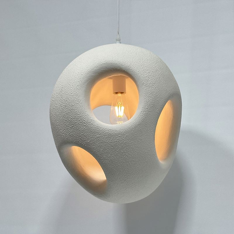 Japanese Wabi Sabi Style Creative Modern White Indoor Pendant Light JPS300picture5