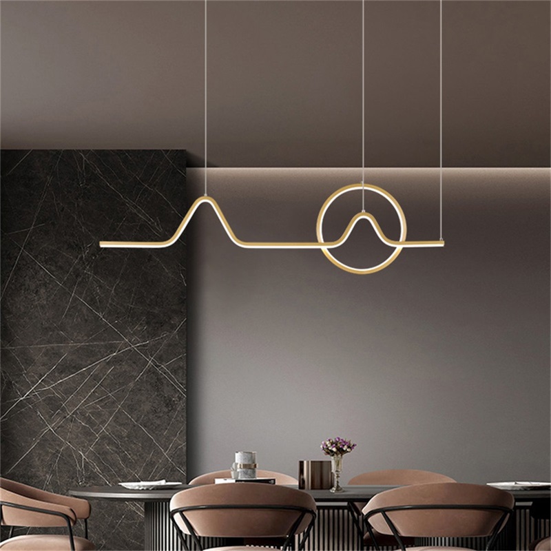 Gold Co<i></i>ntemporary Nordic Creative Decoration LED Fixture for Home Living Room Pendant Lights