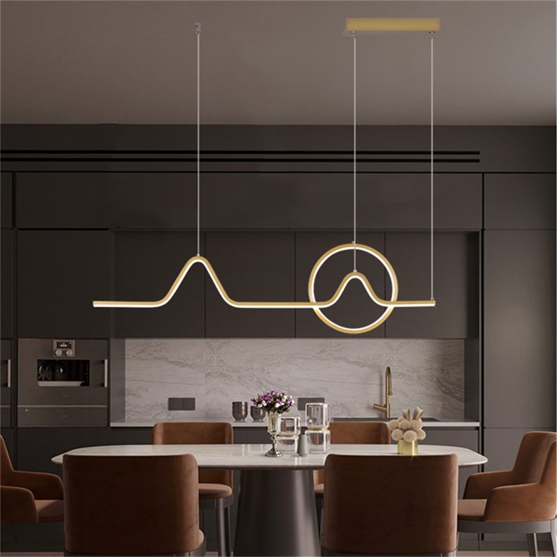 Gold Co<i></i>ntemporary Nordic Creative Decoration LED Fixture for Home Living Room Pendant Lights