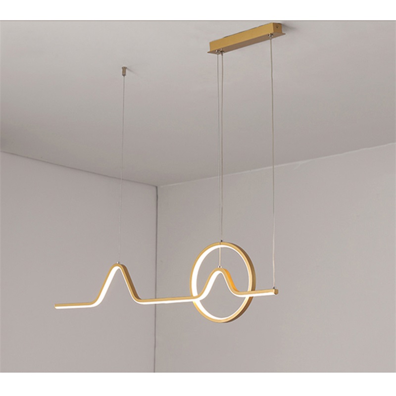 Gold Co<i></i>ntemporary Nordic Creative Decoration LED Fixture for Home Living Room Pendant Lights