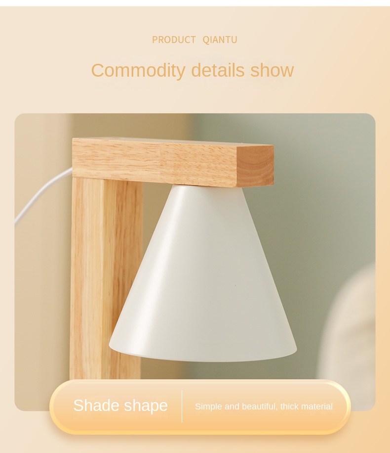 Japanese Style Simple Log Design Electric Melt Wax Candle Holder Non-Fire Aroma Lamp Temperature Adjustment Nightlight Table