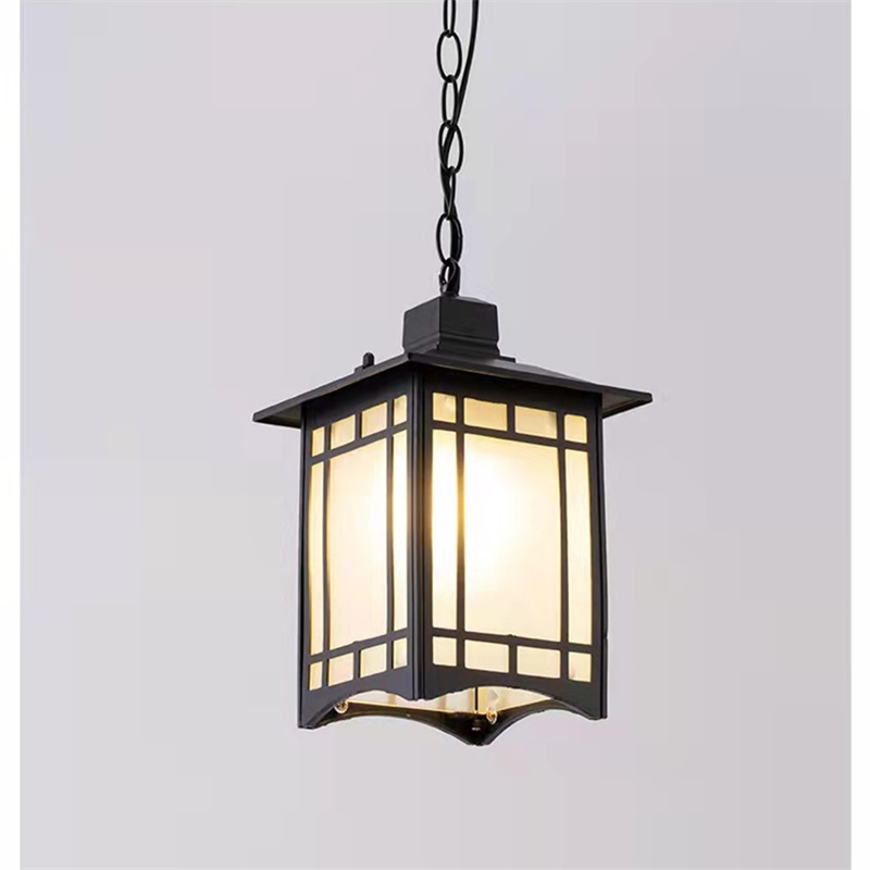 Classical LED Chandelier Lamps Waterproof for Lawn Garden Corridor Decoration Outdoor Pendant Light