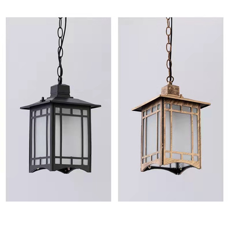 Classical LED Chandelier Lamps Waterproof for Lawn Garden Corridor Decoration Outdoor Pendant Light