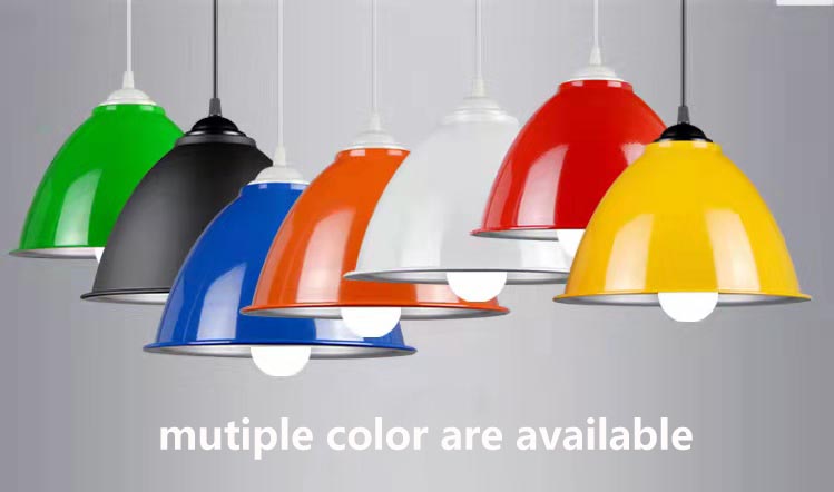 Made in China Factory Supply Popular Selling me<i></i>tal White Black Red Green Lamp Shade Cover