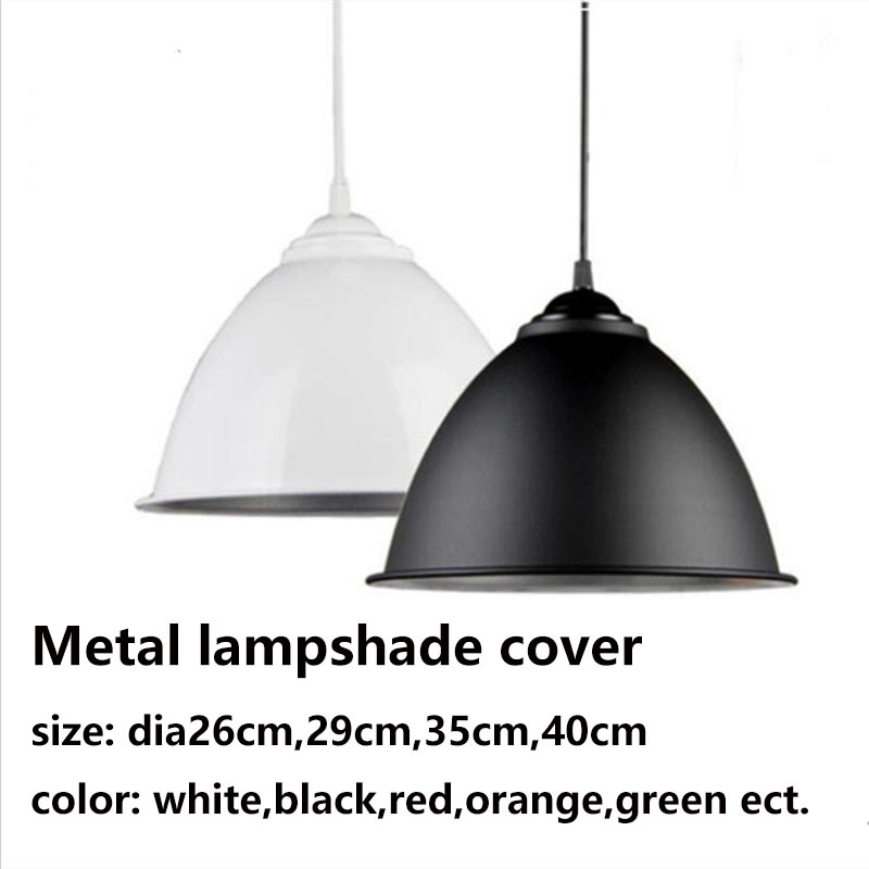 Made in China Factory Supply Popular Selling me<i></i>tal White Black Red Green Lamp Shade Cover