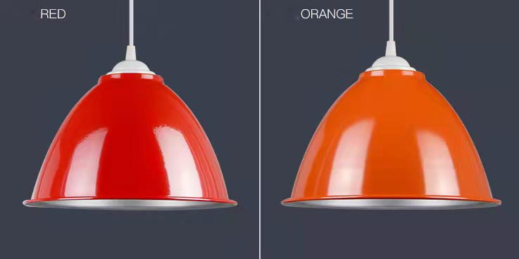 Made in China Factory Supply Popular Selling me<i></i>tal White Black Red Green Lamp Shade Cover