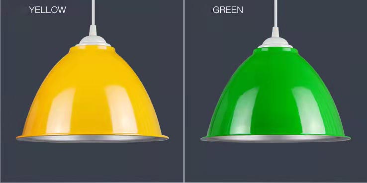 Made in China Factory Supply Popular Selling me<i></i>tal White Black Red Green Lamp Shade Cover