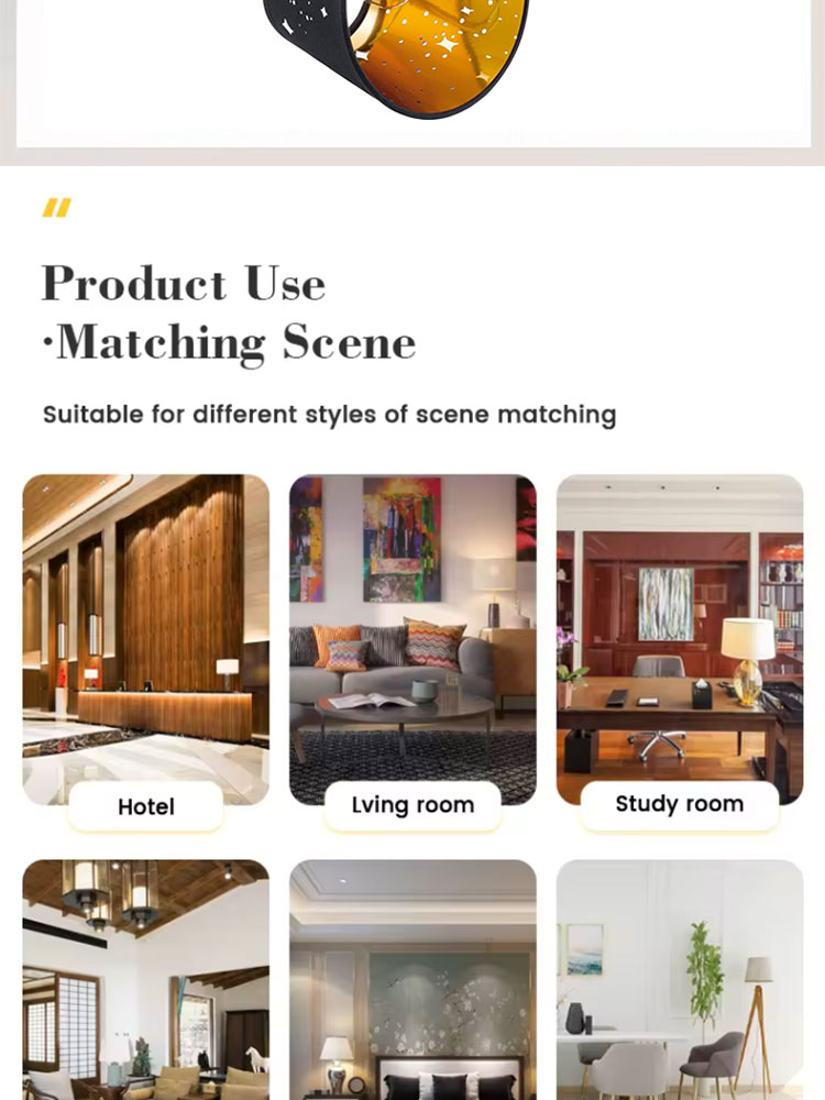 Lamp Shade Factory Pendant Lamp Shade Fabric Lampshade Carving Shell Cover Hollow Pattern Wall Lamp Decoration Accessories