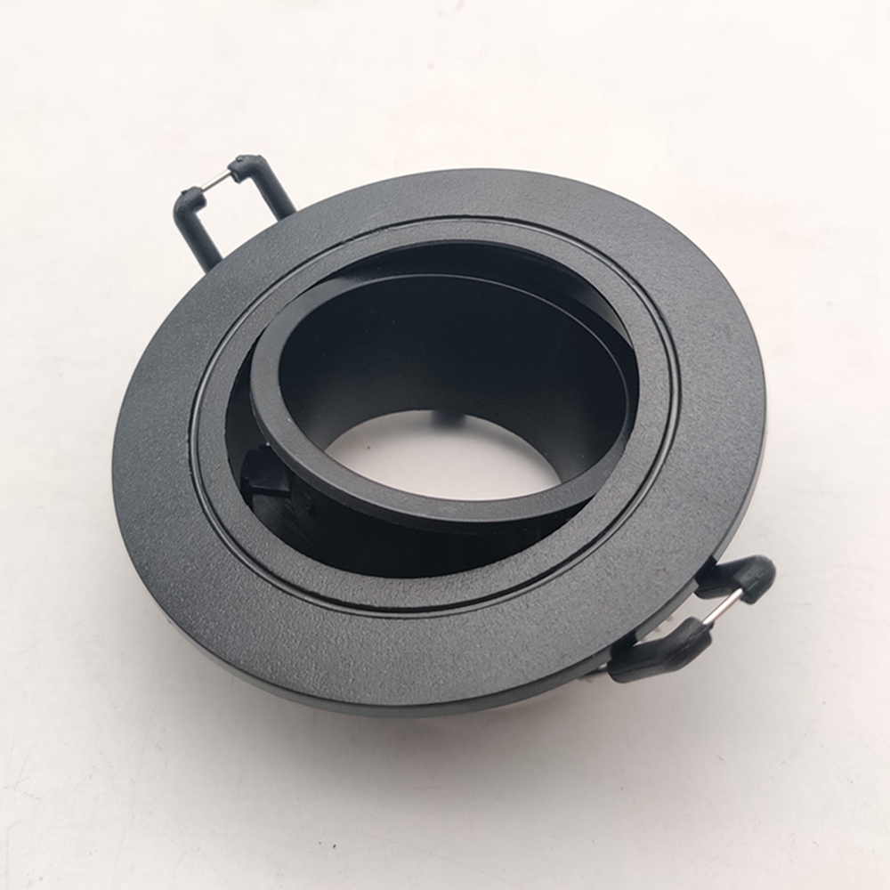 Plastic Downlight Housing Cover GU10 Round LED Module Spot Light Holder Fixed Recessed Led Downlight f<i></i>rame