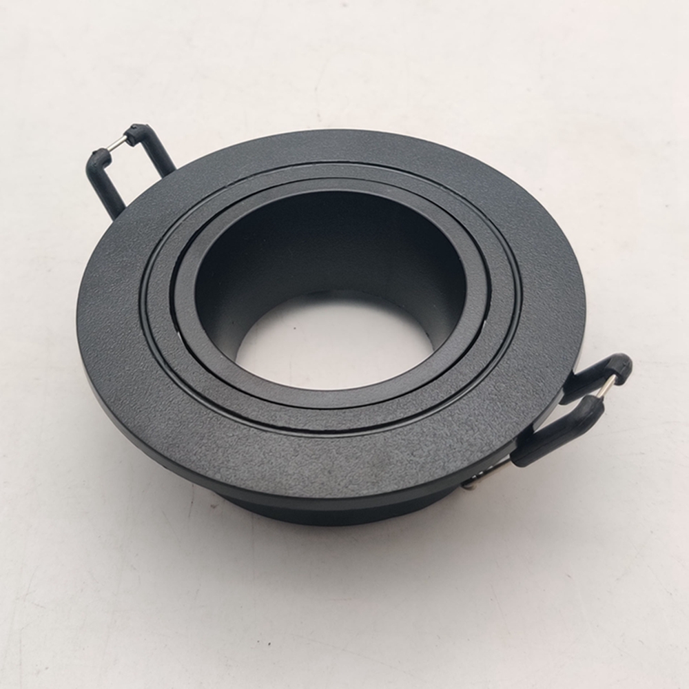 Plastic Downlight Housing Cover GU10 Round LED Module Spot Light Holder Fixed Recessed Led Downlight f<i></i>rame